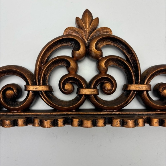 1970s ornate Dart Ind Coppercraft Guild resin spoon holder or jewelry display - Picture 6 of 10